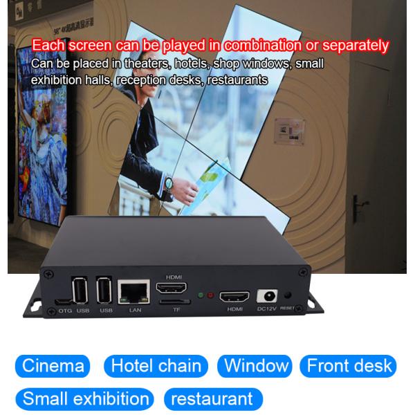 Распределительный ящик андроида Синьяге цифров экрана стены Лкд медиа-проигрывателя ХДМИ изогнутый коробкой видео-