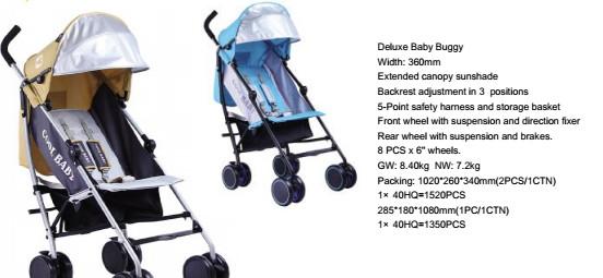 Deluxe baby buggy