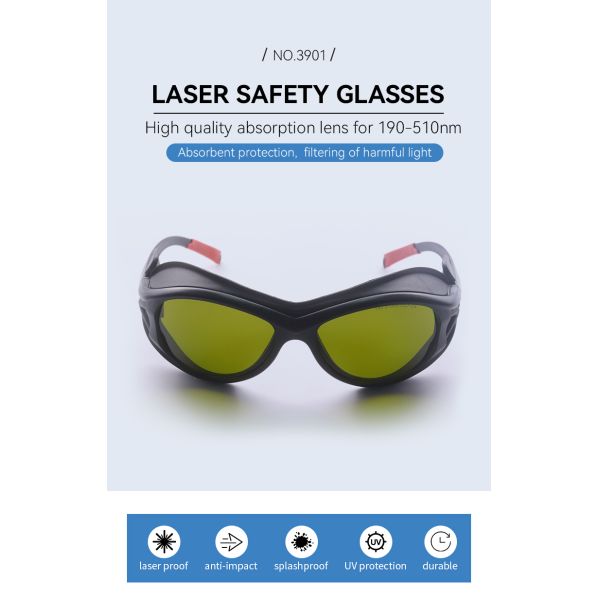 FOR LASER blue laser glasses LASER SAFETI GLASSES 190-510nm OD7+ laser safeti glasses laser lenses protect laser co2 laser protection glasses laser protection goggles laser lenses protect laser