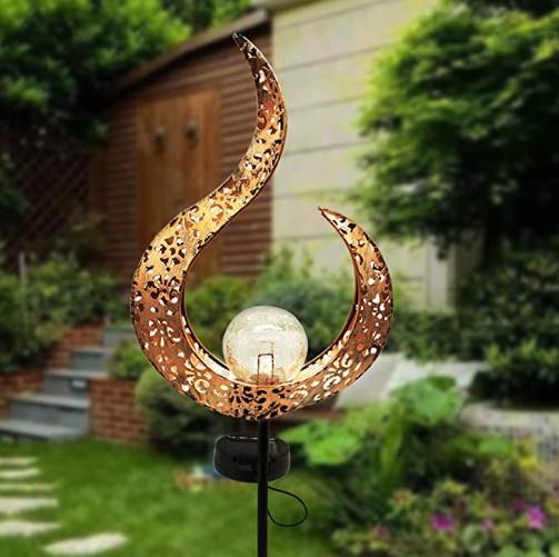 Moon Shape 1.2V  0.5Watt Decorative Solar Garden Lights