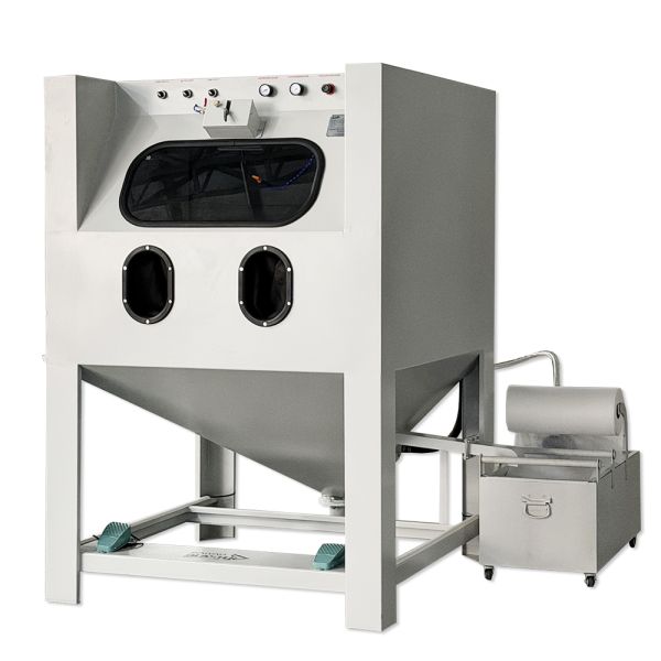 Energy-efficient Wet Sandblasting Cabinet for Surface Cleaning of Automotive Parts and Engines