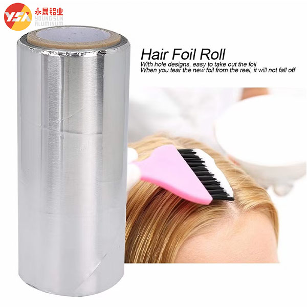 8011 0,025 mm Foil de cheveux pour salon de coiffure Utiliser 4,5 cm 9,5 cm rouleau