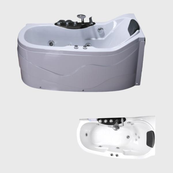 Outdoor Acrylic Jacuzzi Bathtubs Modern Spa Whirlpool Massage Corner lightweight