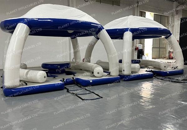 Summer Popular Wholesale Water Platform Floating Tent Dock Island Inflatable Dock for Party