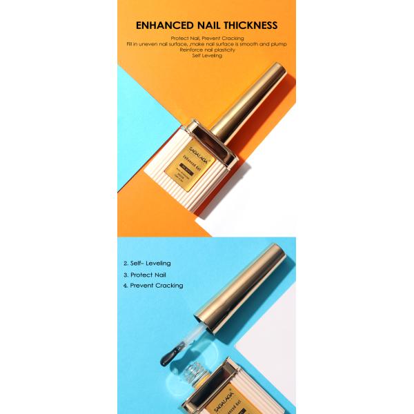 Fortalecedor de uñas y endurecedor de crecimiento Extra fuerte y fortalecedor de crecimiento para uñas dañadas delgada clara de las uñas