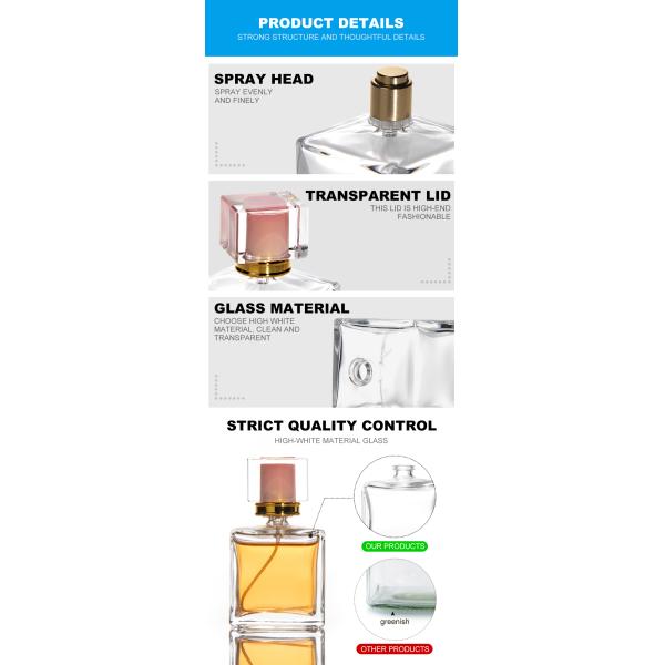 Luxury Custom Logo Crystal Shape Refillable Spray Glass Perfume Bottle (Луксовый персонализированный логотип кристаллической формы)