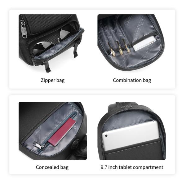 Туристический рюкзак с одним плечом для мужчин