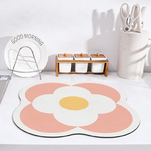 Rectangle Table Decration Placemat Absorbent Dish Drying Mat with Microfiber Material