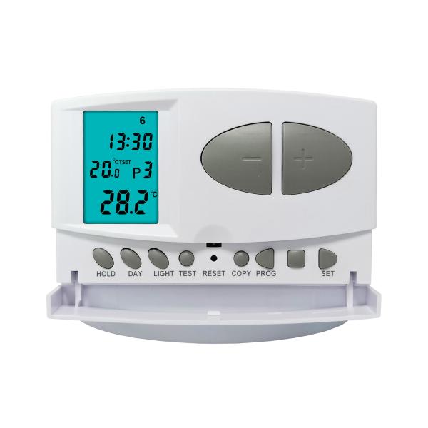 CE eletrônico programável ROHS do aquecimento de água do termostato da sala de 5 + 2 Digitas