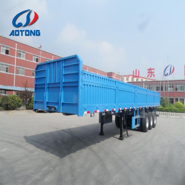 40 60 toneladas Parede lateral Cargo Semi-Carrier Trailers com 4 eixos e multifuncional