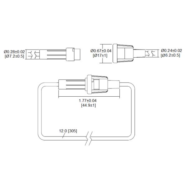 Кнопк-в типе стекло Fuseholder 20AWG 18AWG 5x20mm сплавляет встроенный патрон предохранителя руководства провода
