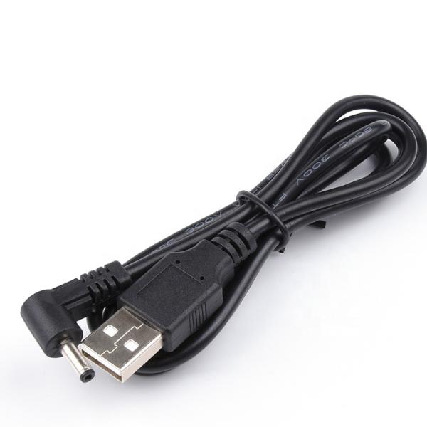 Custom 90 Degree Angle 1m USB to DC Male 3.5x1.35mm Power Extension Cable