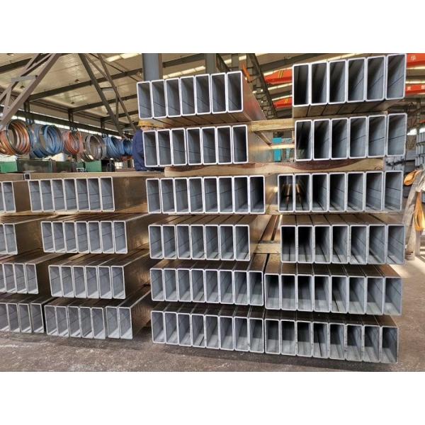 Structural Galvanised Steel Box Section , Galvanised Rectangular Tube Posts Durable