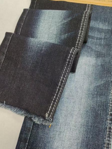 Siro fils croisés couleur bleu gris 75% coton étirement denim tissu avec 180cm largeur totale JSD3259BG Pour les jeans