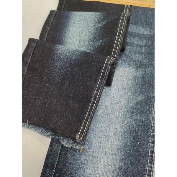 Siro Yarn Cross Slub BLUE GRAY Color 75%Cotton Stretch Denim Fabric With 180cm Full Width For Jeans
