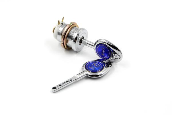 Electronic Switch Safe Cam Lock Brass Cyliner 90° Rotation 25.7mm Thread Diameter