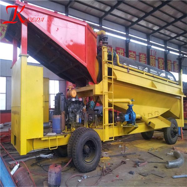 alluvial small gold extraction machine placer gold prospection equipment gold trommel for sale