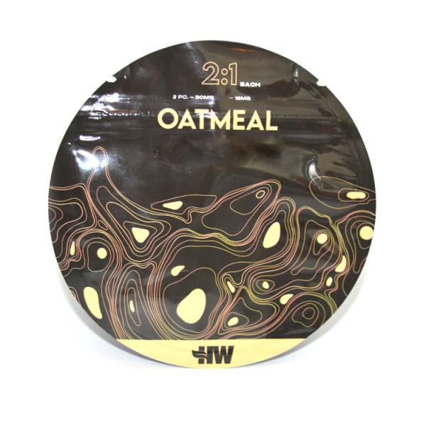Die Cut Irregular Ziplock Kush Tobacco Special Shaped Plastic Mylar Packs 3.5G Bag