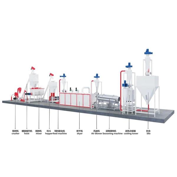 200-800kg/h Aquatic Fish Feed Production Line