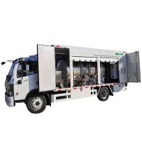 Machine à traire mobile de vache à stations des moutons 6 de chèvre montée sur véhicule