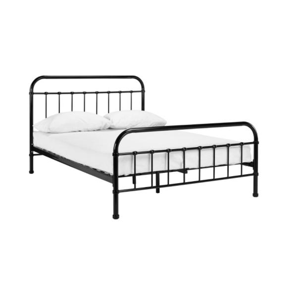 ODM Modern Convertible Wooden Metal Furniture Black Iron Bed Frame King