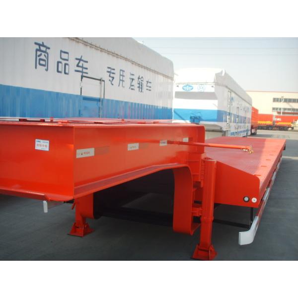 Strong Semi Low Bed Trailer Truck 4 Axles 120 Tons , Heavy Duty Utility Trailer