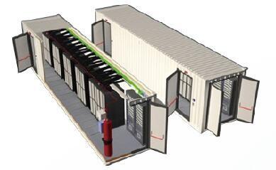 Personalização Containerized evolutiva portátil inteligente de Data Center