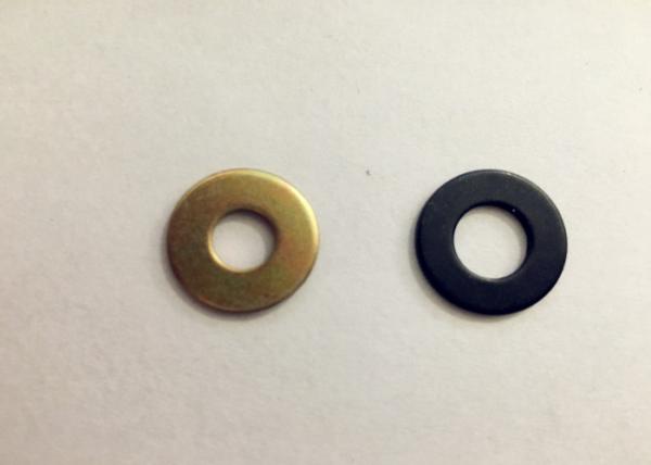 Carbon Steel Black Oxide Flat Washers , Flat Metal Washers M6 M8 M10 Plain Washer
