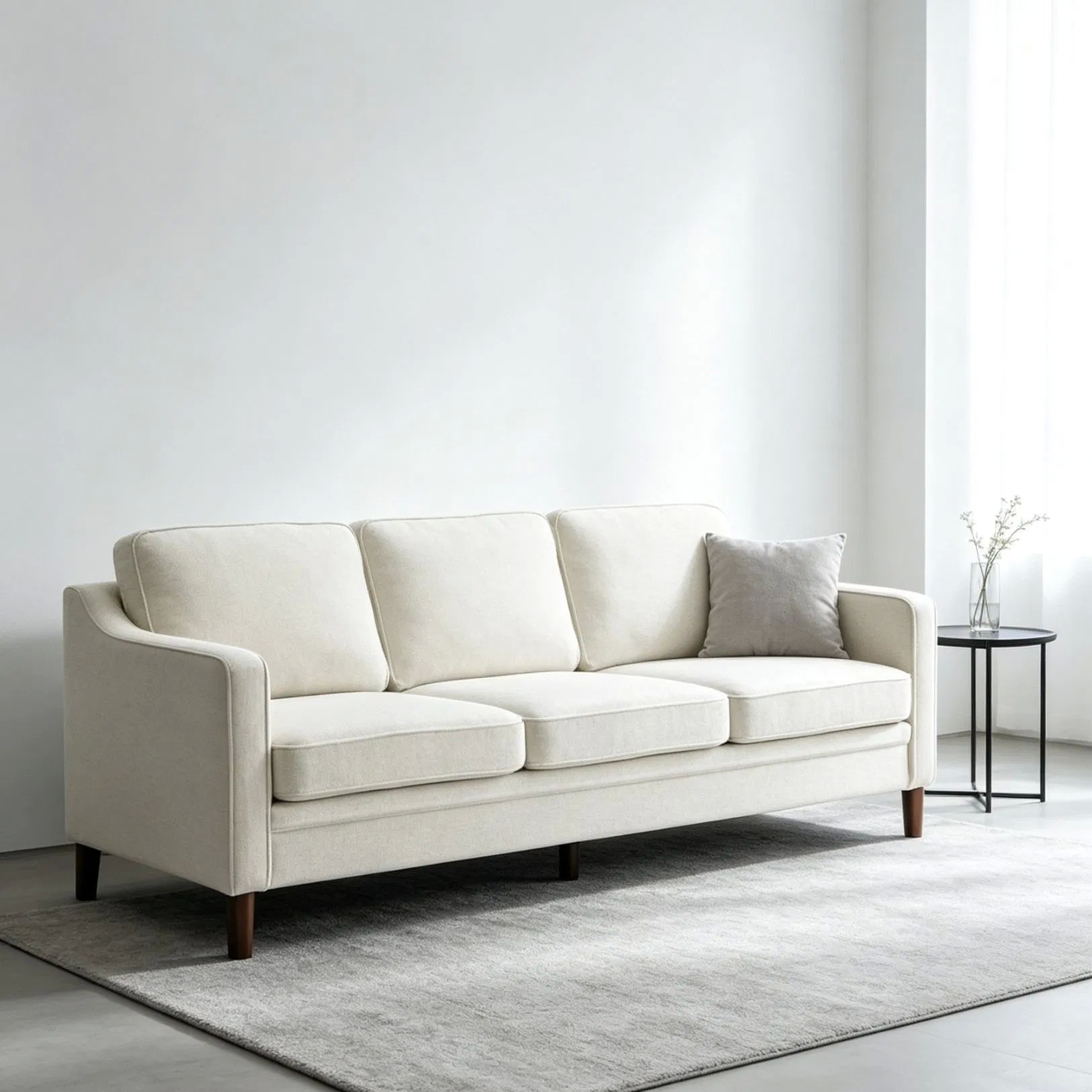 Practical Large Seating Three Seater Sofa for Family Living Room Daily Gathering Relax Use