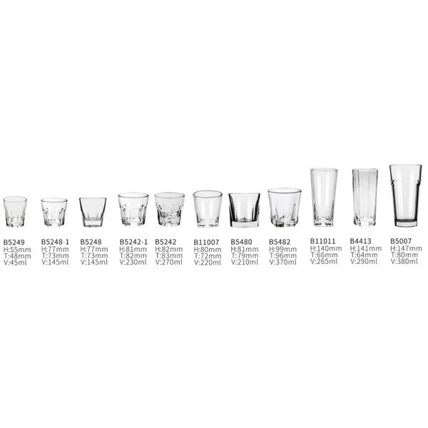 Gibraltar 4.5 Oz Whisky Rocks Glass Tumbler Thermal Resistance Dishwasher Safe