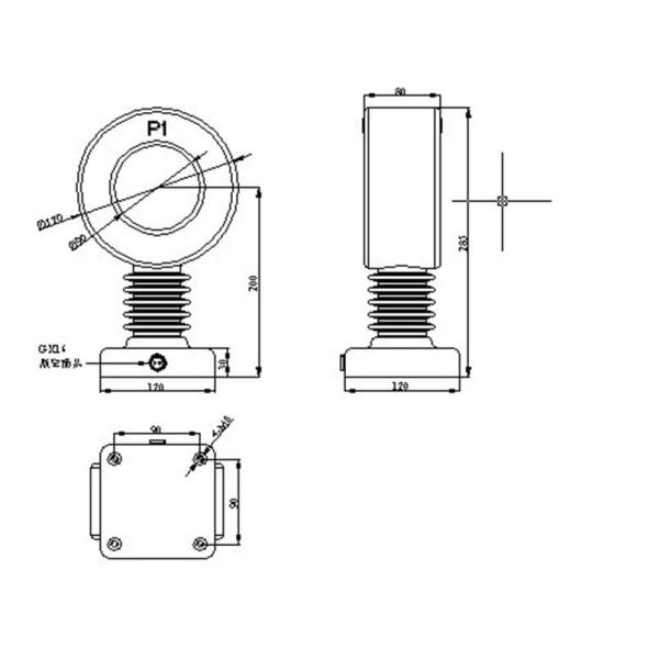 Medium Voltage VT CYECT2-11 Electronic Combined Instrument Transformer Current Transformer  Voltage Transformer