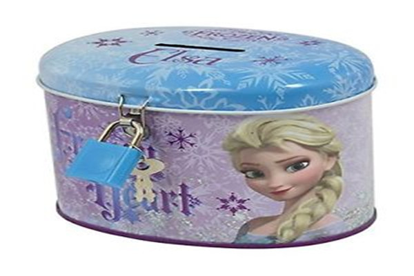 Oval Small Gift Packaging  Rectangle Metal Lunch Tin Box With Backbag Belt And Lock