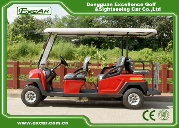 48V 3.7M Electric Battery Powered Golf Car , 4 Seater Buggy Car