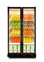 3 Light Color 740L Air Cooling Glass Door Bottle Cooler Display Fridge