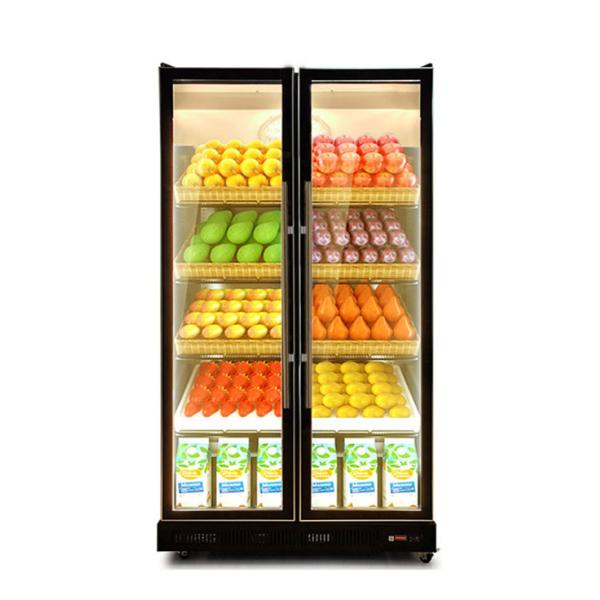 3 светлый цвет 740L воздушное охлаждение стеклянная дверь бутылка охладитель дисплей холодильник