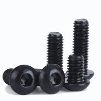 Preto 304 aço inoxidável cabeça semi-redonda Hexagon Socket Bolto ISO7380 Pan cabeça parafuso