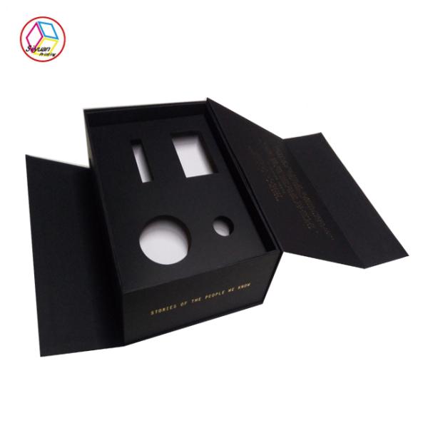 Hot Stamping Ivory Board Cosmetic Gift Box With Customized Logo