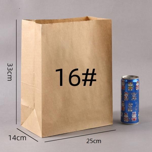 Customized Biodegradable Kraft Paper Bag for Seasonal French Baguette Bread Packaging