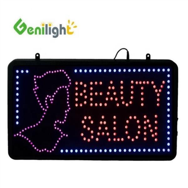 Genilight Indoor LED Beauty Salon Sign Power Saving Chasing and Moving Function 56*33cm