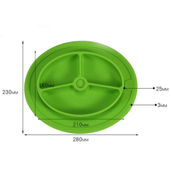 high quality EXW price custom logo design durable placemat  kitchen silicone suction plate for baby