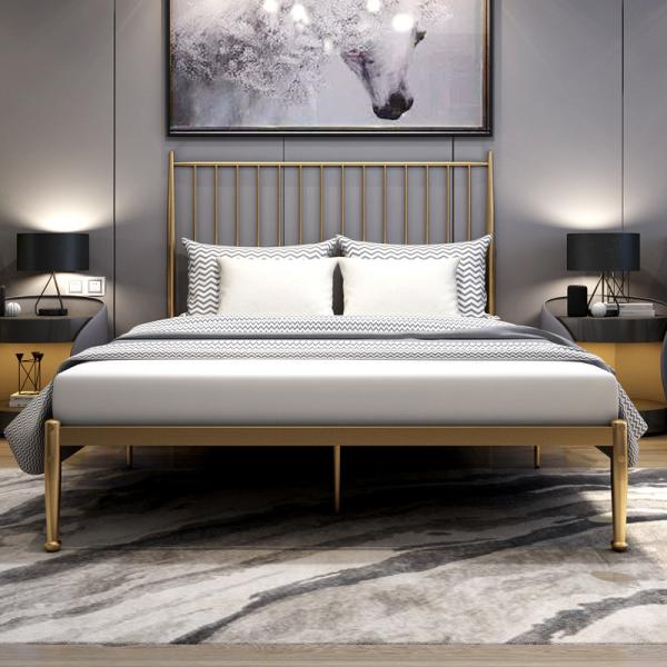 2022 Latest Modern Design Metal Bed Frame Livingroom Size Steel Single Bed