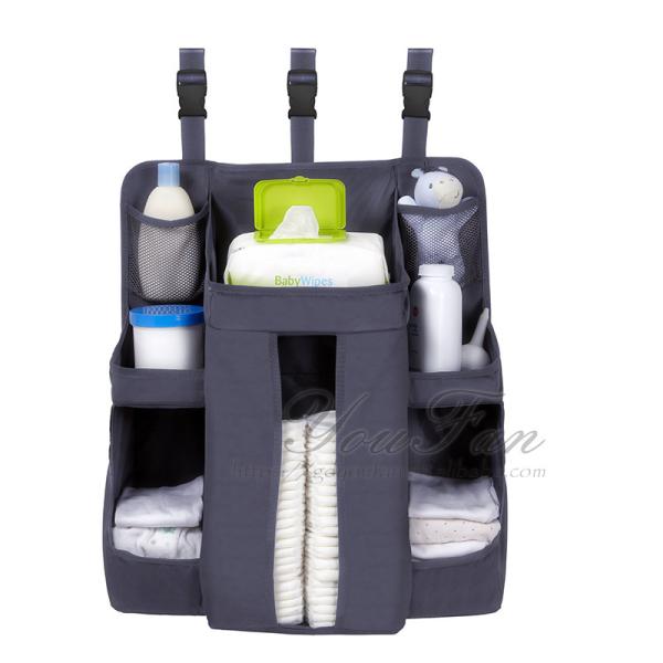 Wall Hanging Diaper Organizer , Strong Baby Diaper Storage Caddy