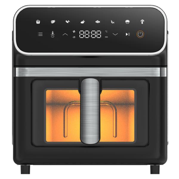 Electric Pizza Oven Roast Bake Grill Dehydrate Stainless Steel 15L Airfryer