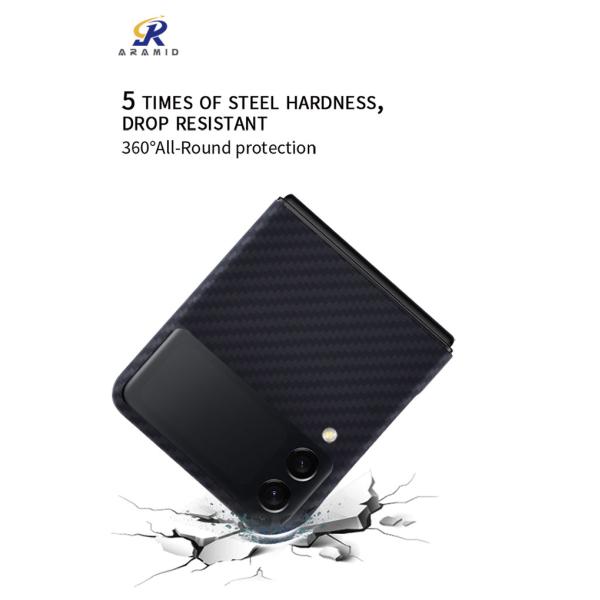 Пуленепробиваемые крышки сотового телефона волокна углерода Aramid на сальто 3 Samsung z
