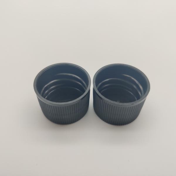 ISO9001 24 410 Screw Cap , Ribbed Wall Plastic Bottle Closures