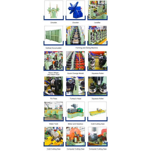 Производственная линия стальной трубы 380-480V ERW 89 формировать машину