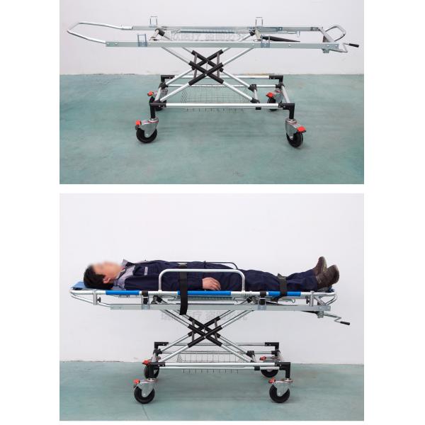 Medical Care Evacuation Stretcher Blue With Sturdy Construction