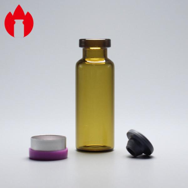 emballage de fiole en verre de Borosilicate de pharmacie de cou de cuir embouti de 4ml Brown bas