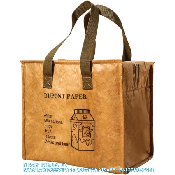 Lunch Bag Women Insulated Lunch Bag Cooler, Portable Tyvek Lunchboxes Women,Large Lunch Tote Great Work, Hiking