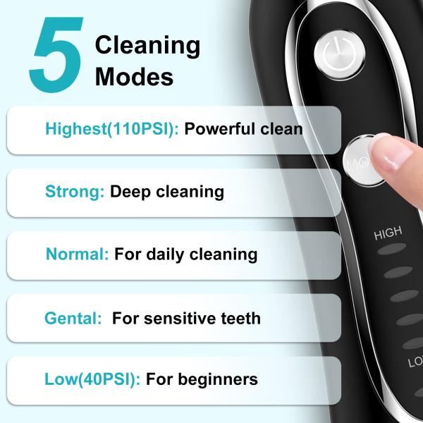 Teeth Cleaning Electric Water Flosser USB Rechargeable Oral Irrigator OEM Brand